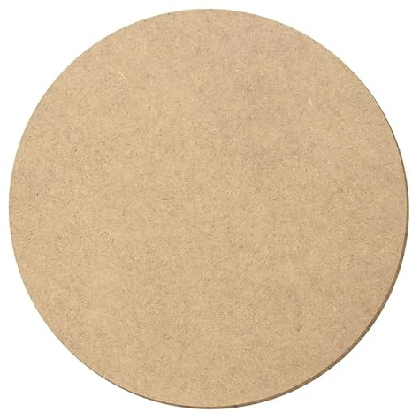 Disco de madera MDF con círculos, decoración para manualidades, 3 – 50 cm, paquete con: 1 pieza, ancho: 50 cm