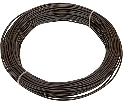 HaGa® Filo di serraggio 3 mm x 10 m – zincato – Filo da giardino per recinzione a rete metallica – marrone, durevole, robusto, resistente ai raggi UV