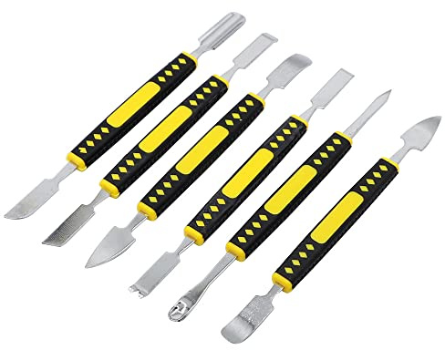 Crowbar Set, Metal Crowbar 6-Piece Set, ini Multi Home Appliance Disassemble Tool,Miniature Crowbar Set, Mobile Phone Disassembly Tool Set, Electronics Repair Tools