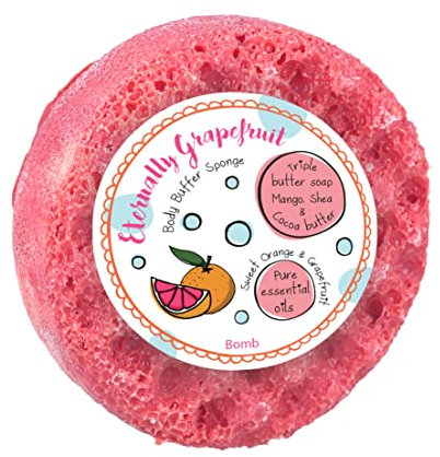 Bomb Cosmetics SPUGNA ESFOLIANTE SAPONE DA DOCcia BODY BUFFER GRAPEFRUIT