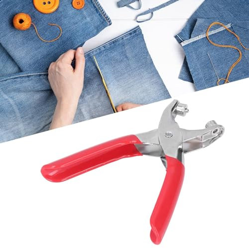 Grommet Tool Kit, Grommet Pliers Punch Kits Grommet Hand Press Machine with 100 Pcs 4mm Grommets for Canvas, Tarps, Eyelets, Fabric