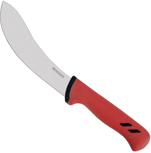 YOUSUNLONG Cuchillo de carnicero desollador de 152mm - Hoja curva flexible de acero al molibdeno con alto contenido en carbono - Cuchillo Carnicero Procesador de Carne - Mango antideslizante