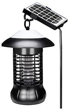 TEmkin Tueur de Mouches Solaire pour la Maison, intérieur et extérieur, Lampe Anti-moustiques avec lumière UV, piège à Mouches électronique, piège à Mouches, Cuisine, A (C)