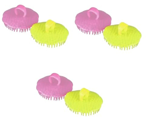 FOMIYES 6stücke Kopfhaut-massagebürsten Für Shampoo Und Körperpflege Sanfte -bürsten Hautreinigung Und Haarwäsche Zufällige Farben Für Entspannende Spa-anwendungen