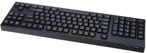 BaoFufc Clavier pratique pour gaucher à 109 touches, idéal pour le travail et le bureau, claviers enfichables et utilisation, taille compacte pour PC et ordinateur portable, pavé numérique intégré