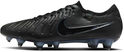 Nike Men's Tiempo Legend 10 Elite Regular Grass Football Boots, Black Black Deep Jungle, 7.5 UK