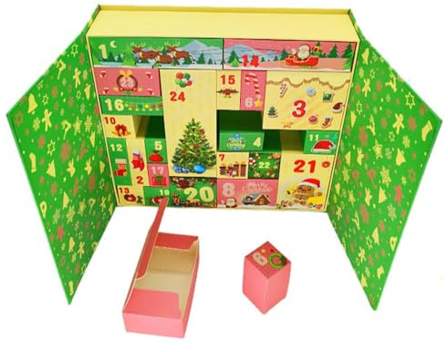 Countdown Calendar Box - 24 Colorful Reusable Christmas Countdown Box For Fill Your Own gi-fts Calendar-Advent Boxes| Countdown Calendar Fillers For Kids & Adults