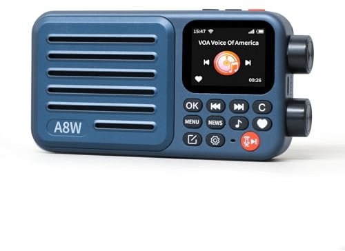 Choyong A8W Portable Smart Internet Radio Receiver WIFI/4G Speaker with FM,Micro-SD Card,All World Radios,for Home with WiFi,Digital Radio,choyoung Radio
