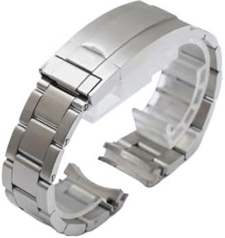 KTRSAVSSA Uhrenarmband kompatibel mit Rolex SUBMARINER DAYTONA SUP GMT, Feineinstellung, Zugknopfverschluss, 904L Edelstahl, Uhrenkette, 20 mm, 21 mm(Frosted silver,20mm)