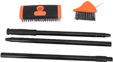 Garosa Moss Retire Las Malezas de Las Malas Malezas de la Eliminación de Musgo con Ajustable High Shared Steel Wire Cepillo Flexible Cabeza para la Eliminación del Jardín de 29.92