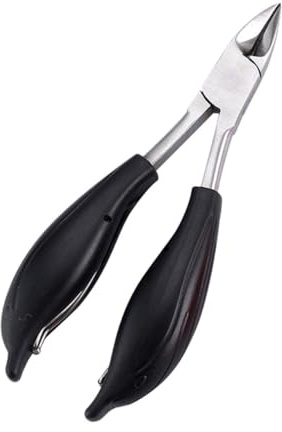 PHENOFICE Adlerschnabel Nagelknipser aus Edelstahl mit Pp-griff Kompakte Nagelzange für Präzises Trimmen Schwarze Nagelschere für Salon und Heimgebrauch