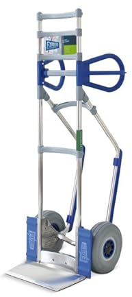 Vollmontierte EXPRESSO Alu Profi- Sackkarre für Waschmaschinen AE24381625 / 250kg / pannensichere Vollgummireifen/Schaufel L 18 x B 34 cm