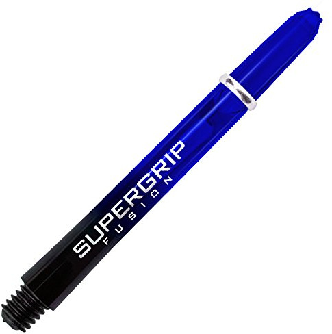 Harrows Supergrip Fusion Shaft mit Ring 3er Set Schaft Set (9 Schäfte insgesamt) (Blau, Intermediate)