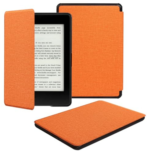 Kindle Paperwhite 4-Hülle aus Stoff (8 Farben), kompatibel mit der 10. Generation (2018),JMH Schutzhülle mit Auto Wake/Sleep