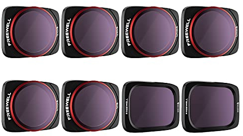Freewell Den Ganzen Tag-4K Series-8Pack ND, ND/PL, CPL Filter Kompatibel mit Air 2S Drone