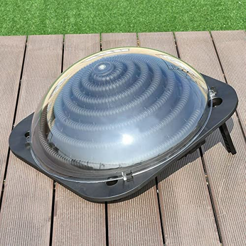 YUEWO Chauffage solaire pour piscine enterrée et hors sol - Panneaux de chauffage avec connecteur - Noir