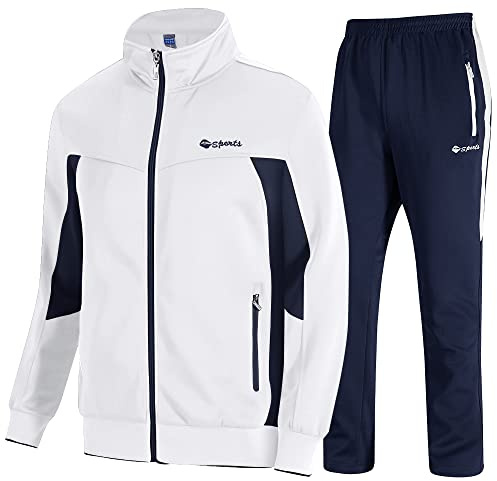 donhobo Herren Jogginganzug Trainingsanzug Sportanzug Fußball Sporthose Hoodie Hose für Gym Warm Tracksuit