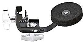 Alnicov Drum Damper Mute Ljuddämpare, Plus Filt Clamp-on Tone Control Ljuddämpare Metall för snaror Trumma Musikaliska delar Svart