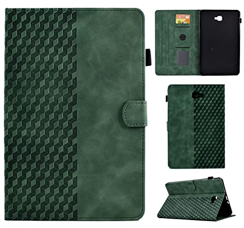 CASAFUNY Hülle für Samsung Galaxy Tab A6 10,1 2016, PU Leder Tablette Schützhülle SM-T580/T585 Multi-Winkel Ständer Cover Case mit Auto Schlaf/Wach für Samsung Galaxy Tab A 10.1 Zoll 2016, Grün