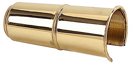 Supvox Metall Schutzhülle für Altsaxophon Mundstück 73mm C53f in Gold Schützt vor Staub und Schützt das Mundstück Beim Spielen