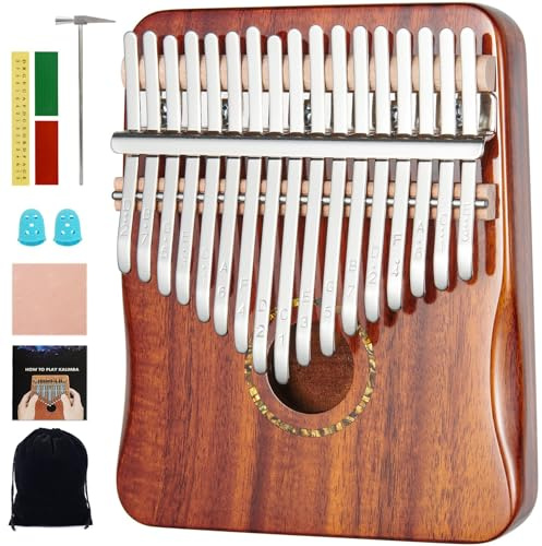 Kalimba Thumb Piano 17 Key Finger Piano (Kalimba-Orange)