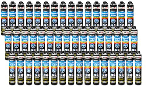 Isolbau B2 Colle isolante - 48 x 750 ml - Colle périmétrique pour panneaux EPS et XPS - Mousse adhésive en polyuréthane 1K pour isolation et isolation