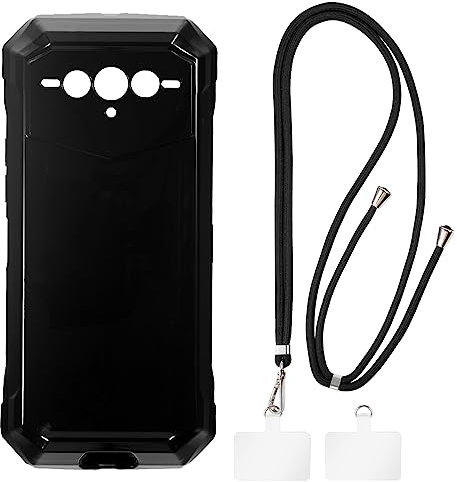 Crossbody-/Halsband-TPU-Handyhüllen-Set Kompatibel mit Doogee V Max Plus, Stoßfeste Schutzhülle mit Verstellbarem Tragegurt