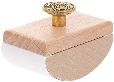 SECFOU Holz Rocker Blotter Schnelltrocknendes Tintenabsorbierendes Werkzeug Blotterpapier Mit Bogendesign Tragbar Für Kalligraphie Schule Büro