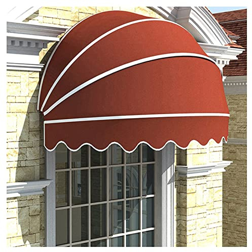Tenda da tetto retrattile per esterni per porta d'ingresso in poliestere copertura a cupola con protezione UV facile installazione