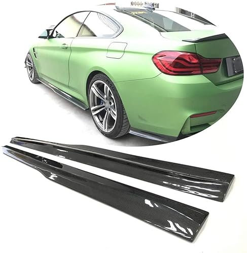 LIULAOGEN Maßgeschneidert Seitenschweller Autos für BMW F82 M4 Coupe F83 M4 Convertible 2015-2019,Splitterlippe Autodiffusoren,Heckstoßstange Lip Splitter Zubehör