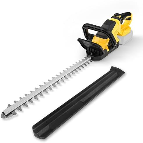 Taille Haie Batterie sans Fil Compatible avec Dewalt 20V 18V, 52 cm / 20.5 inch Brushless Cisaille Sculpte-Haie et Taille-Herbes Electrique Cisailles à arbustes Coupe Bordure (sans Batterie)