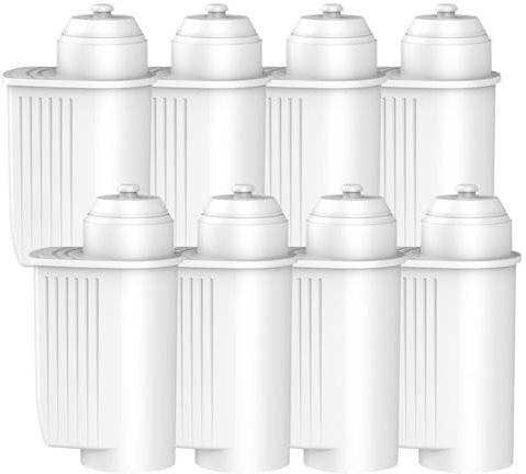 8 Stück Wasserfilter für EQ Series EQ3, EQ6, EQ9, S700, EQ900, EQ500, S500, Wasserfilter Kaffeevollautomat für Bosch TCZ7003,TCZ7033,467873, Brita Intenza 575491, NSF-zertifizierter.
