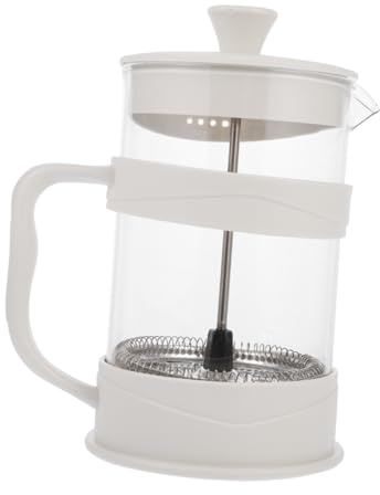 Jarra de Café de Vidrio de 800ml con Mango Antiquemaduras Blanco