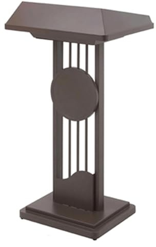 JIANSMZ Lecture Pulpit,Stainless Steel Podium Heavy Duty Floor Stand Lecterns Well Designed 18.5x15.7x46.1 in Pulpits Spacious Tabletop Podium Stand