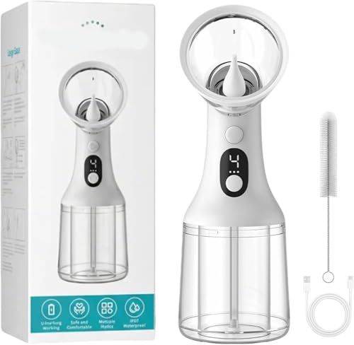 Rimozione Del Cerume Con Serbatoio Di Raccolta Monoblocco, Sistema Di Irrigazione E Lavaggio Per La Pulizia Delle Orecchie | 4 Modalità Di Pressione, Display A Led, Pulizia Delicata,1pcs