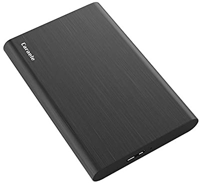 Caraele Hard disk esterno ultra sottile da 500 GB, USB 3.0, compatibile con PC, desktop, laptop, MacBook, Chromebook, Xbox One, Xbox 360, PS4, colore: nero