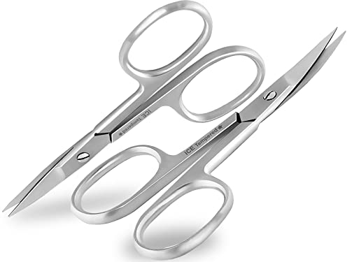 Premium Nagelscheren-Set Gerade + Gebogene Schnittfläche Edelstahl Fußnagelschere