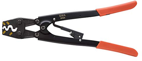 SWA RP625 - Herramienta de crimpado para terminales de crimpado sin aislamiento de 6 mm-25 mm, crimpadora de alambre rojo