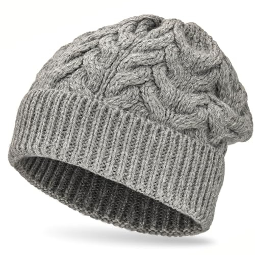 HANSA-FARM | Weiche Damen & Herren Alpaka Mütze aus 100% Alpaka Wolle in +8 Farben - Hochwertige Winter Strickmütze/Beanie Wollmütze