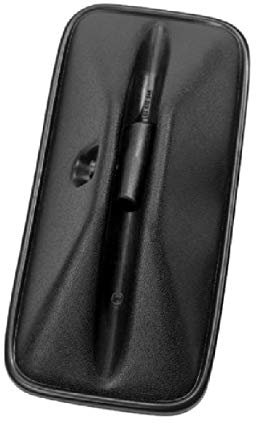 1 specchietto retrovisore nero 340 x 165 mm per camion, roulotte, bus, trattore.