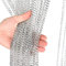 Aluminum Chain Curtain, 84.4x35.4in Aluminium Fly Door Chain Curtain for Doorways, Metal Fly Curtain Insect Blinds Pest Control Curtain for Room Office Store Decoration, Silver