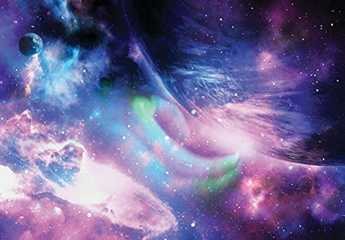 WallArena Vlies Fototapete, Weltraum, 208x146cm | Fototapeten - Tapeten - für Wohnzimmer Schlafzimmer - Vliestapete Wandtapete Tapete 3D Effekt- inkl. Kleister