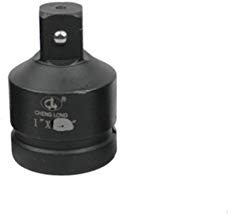 1 Pc Impact Reducer, 1 to 1/2 Impact Adapter, Chrome Vanadium Steel Socket Wrench Adapter Converter Reducer