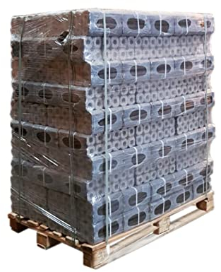 JSM-Brennholz Eichenholzbriketts Pini&Kay - 1 Palette 480 kg / 760 kg - für Kamin, Ofen, Grill, Smoker - 1 Brikett ca.23x6 cm (760 kg)