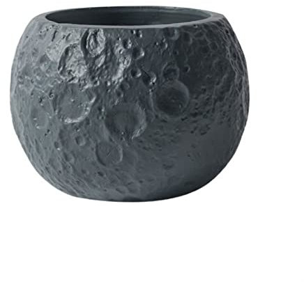 Pot de Plantation Jardinière de conteneur de plante jardinière verte de lune colorée personnalisée jardinière de ciment ronde créative jardinière de conteneur de plante Durable Pot de Fleurs ( Color :