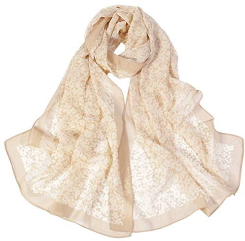 FAIRYGATE Schals & Tücher für Damen Modischer Damen Schal Stola Halstuch Tuch aus Chiffon für Frühling Sommer Ganzjährig