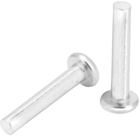 100 Piezas M2.5 * 12/14/16 Mm Remaches de Aluminio de Cabeza Plana Remaches Sólidos Avellanados, Fijación Firme y Segura, Embalaje Organizado para una Fácil Búsqueda (M2.5 * 16)