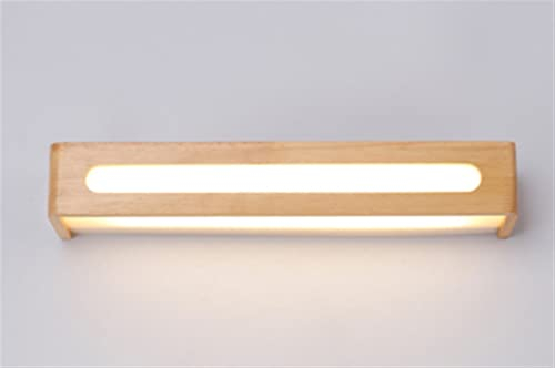 HBDCRJGE Moderne Wandleuchte Led Holz Wohnzimmer Schlafzimmer Badezimmer Leuchte Nachttisch Küche Spiegel Frontleuchte Lampen, Moderne Wandleuchten (Color : A, Size : 50cm)