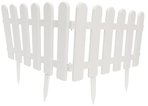 GAROZATION 2stücke Gartenzäune Hofzäune DIY-dekorationszäune Mit Erdungssteckern Gartenlandschaftszaun Gartendekozaun Blumenzaun Für Kindergarten Weihnachtsbaumzäune Aus Hochwertigem Material