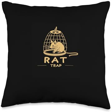 Awesome Rat Trap Statement Throw Pillow